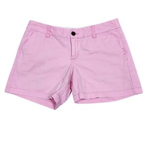 Merona Pink‎ Cotton Chino Shorts Women's Size 6 Cuffed Casual Summer